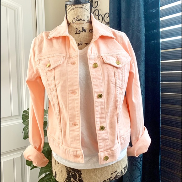 michael kors pink denim jacket